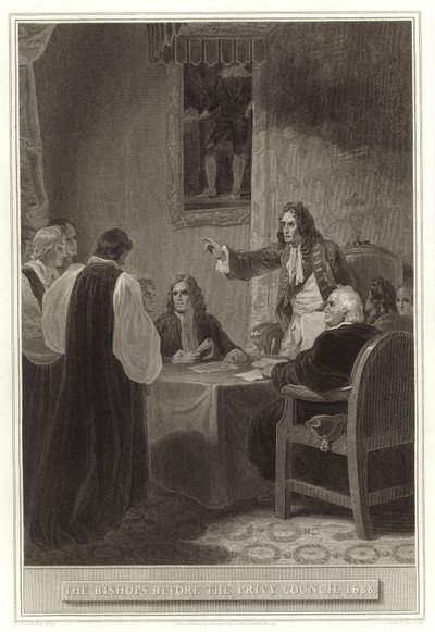 De bisschoppen voor de Privy Council 1688 door English School