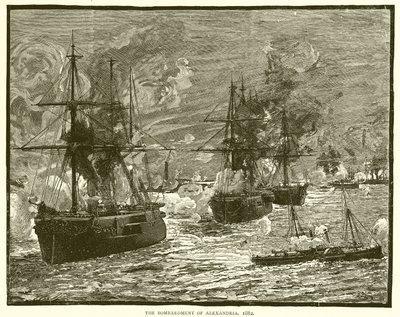Het bombardement van Alexandrië, 1882 door English School