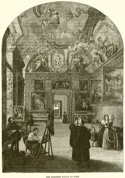 Het Borghese Paleis in Rome door English School
