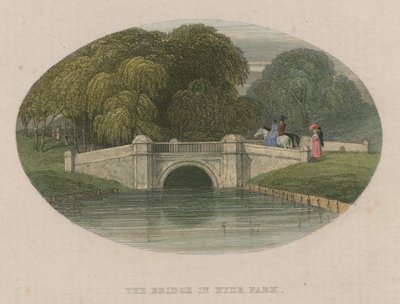 De Brug van Hyde Park, Londen door English School