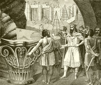 De bouw van de tempel van Salomo door English School