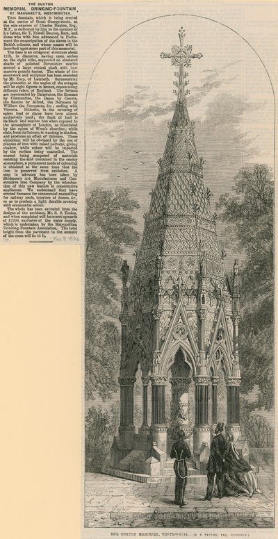 De Buxton Memorial Drinkfontein, St Margarets Westminster door English School