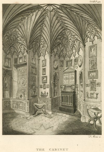 De Kabinet in Strawberry Hill, Twickenham, Londen door English School