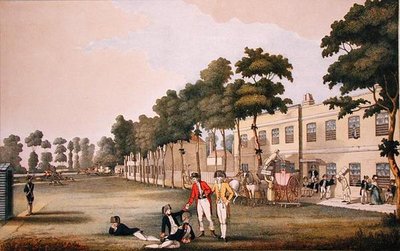 De cadettenkazerne in het arsenaal, Londen door English School