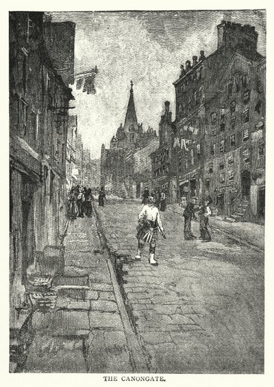 The Canongate (gravure) door English School