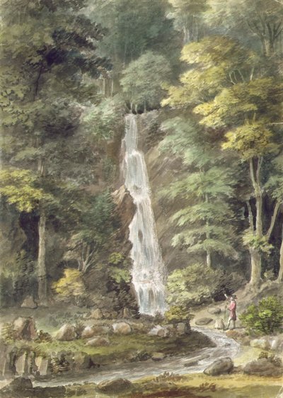 De Cascade Waterval in Hestercombe Tuinen door English School