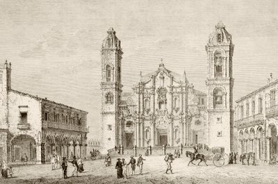 De kathedraal in Havana, Cuba door English School