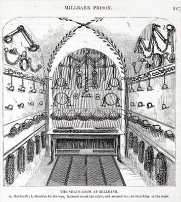 De kettingkamer in Millbank, uit 