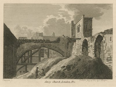 De Kapel van St John The Baptist in de Savoy door English School