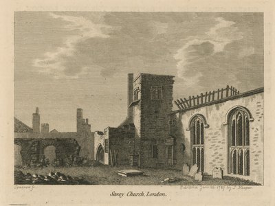 De Kapel van St John The Baptist in de Savoy door English School