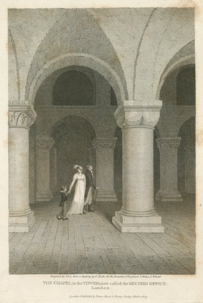 De Kapel van de Tower, nu het Record Office genoemd door English School