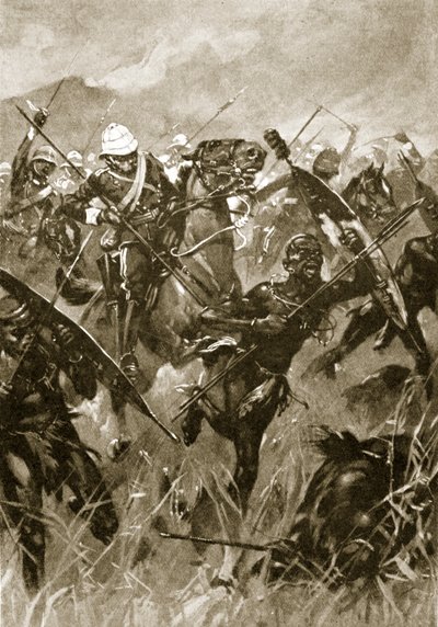 De aanval van de 17e Lansiers, 4 juli 1879 door English School