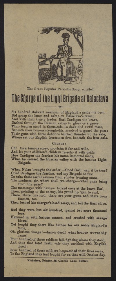De Charge van de Lichte Brigade bij Balaclava door English School