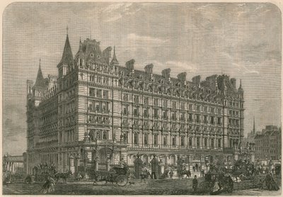 Het Charing-Cross Railway Station en Hotel door English School