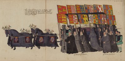 De Kar in de Begrafenisstoet van Koningin Elizabeth I door English School