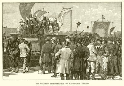 De Chartistische Demonstratie op Kennington Common door English School