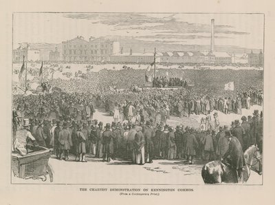 De Chartist demonstratie op Kennington Common door English School