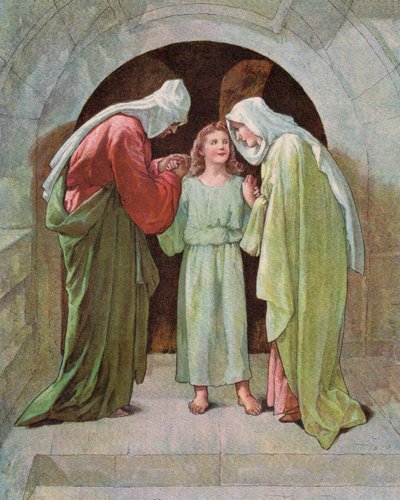 Het kind Jezus in de tempel door English School