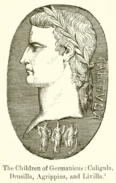 De Kinderen van Germanicus: Caligula, Drusilla, Agrippina en Livilla door English School