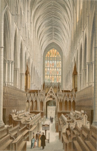 Het koor, Westminster Abbey door English School