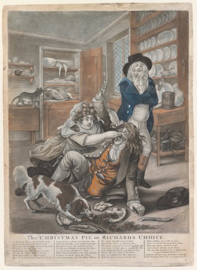 De Kersttaart of Richards Keuze, 1795 door English School