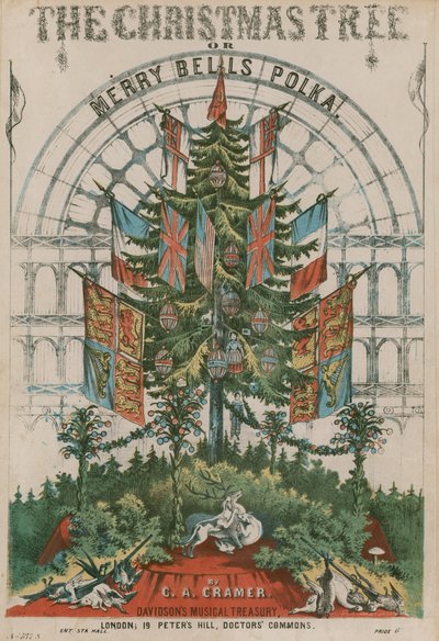 De Kerstboom of The Merry Bells Polka door C.A. Cramer door English School