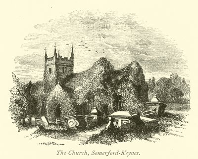 De kerk, Somerford-Keynes door English School