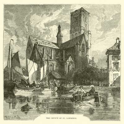 De Kerk van St. Lawrence door English School