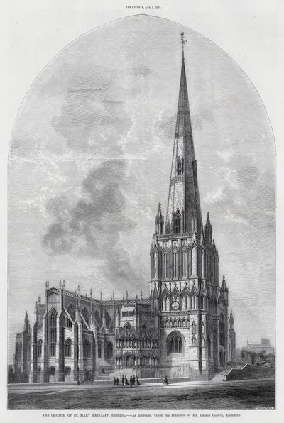 De kerk van St Mary Redcliff, Bristol door English School
