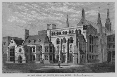 De Stadsbibliotheek en Museum, Guildhall, Londen door English School