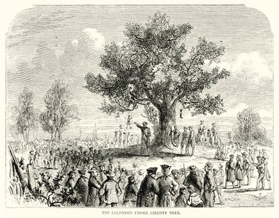 De kolonisten onder de Vrijheidsboom door English School