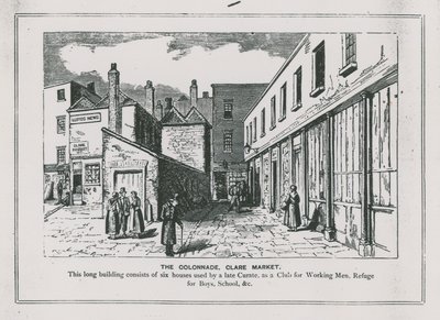 De Colonnade, Clare Market, Londen door English School