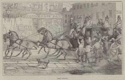De Komeet (gravure) door English School