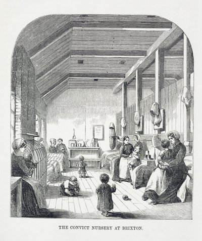 De Gevangeniskwekerij in Brixton, uit The Criminal Prisons of London and Scenes of Prison Life door Henry Mayhew (1812-87) en John Binny, 1862 door English School