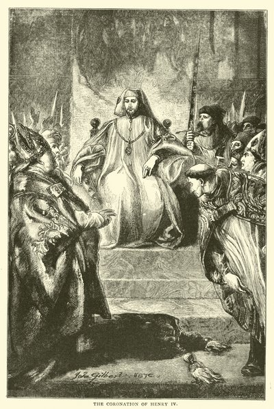 De kroning van Hendrik IV door English School