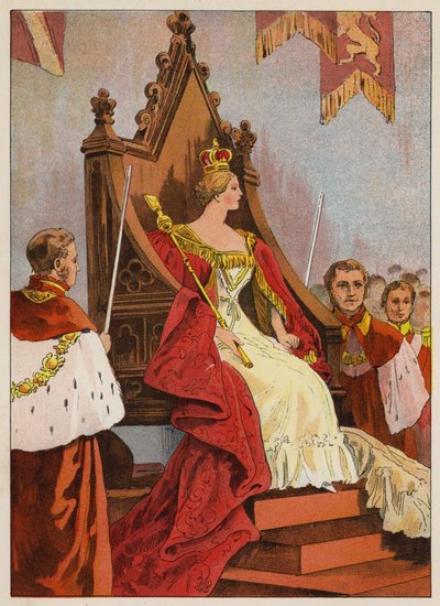 De Kroning van Koningin Victoria door English School