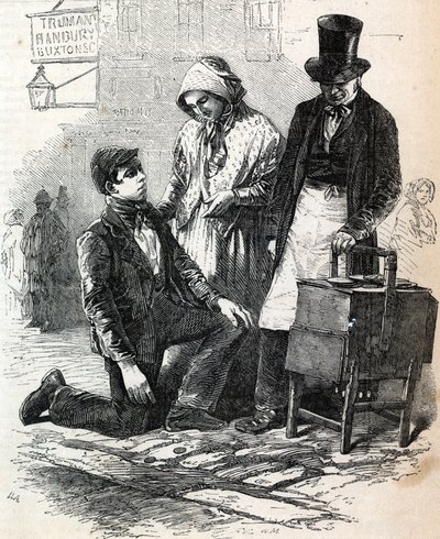 De coster jongen en meisje gooien de pasteiman door English School