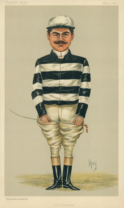 De Graaf Della Catena, Graaf Strickland, 4 mei 1893, Vanity Fair cartoon door English School