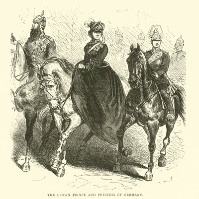De kroonprins en prinses van Duitsland, maart 1871 door English School