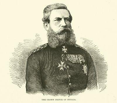 De kroonprins van Pruisen, augustus 1870 door English School