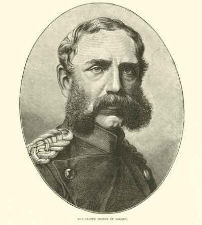 De kroonprins van Saksen, augustus 1870 door English School