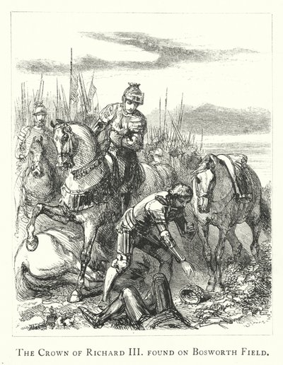 De kroon van Richard III gevonden op Bosworth Field door English School