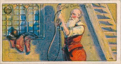 De avondklok (chromolitho) door English School