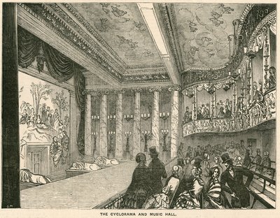 De Cyclorama en Muziekhal in het Colosseum, Londen door English School