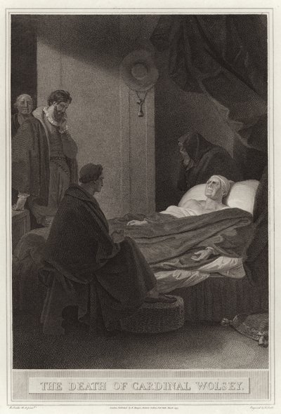 De dood van Kardinaal Wolsey door English School
