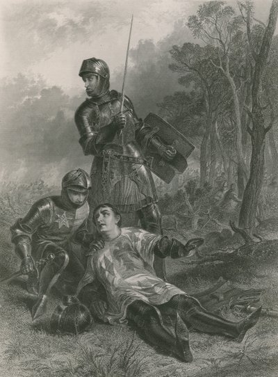 De Dood van de Graaf van Warwick, Koning Hendrik VI door English School
