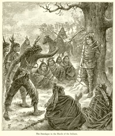 De Deerslayer in de handen van de Indianen door English School