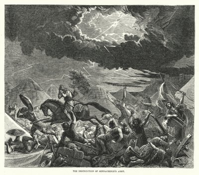 De vernietiging van het leger van Sennacherib door English School