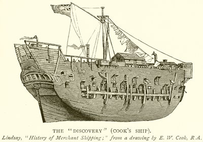 De Ontdekking (Cooks schip) door English School