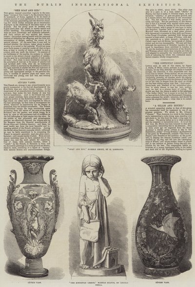 De Dublin Internationale Tentoonstelling (gravure) door English School
